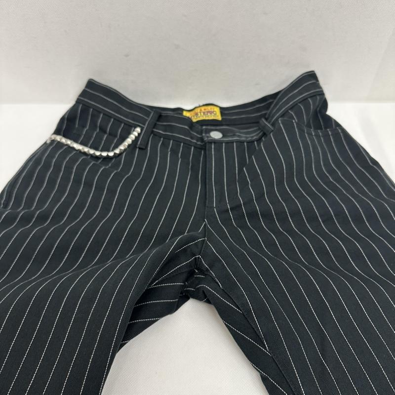 ヒステリックグラマー HYSTERIC GLAMOUR パンツ ワークパンツ、ペインターパンツ ストライプ ローライズ スタッズ パンツ 01231AP02 27インチ 黒 / ブラック / black メンズ USED 古着 中古 50158645