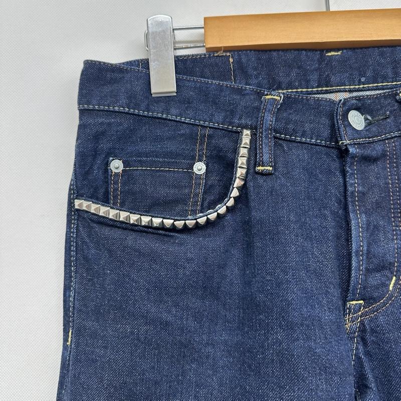 ヒステリックグラマー HYSTERIC GLAMOUR パンツ デニム、ジーンズ セルビッチ スタッズ デニム パンツ 0222AP07 30インチ インディゴ / インディゴ / Indigo メンズ USED 古着 中古 50158646