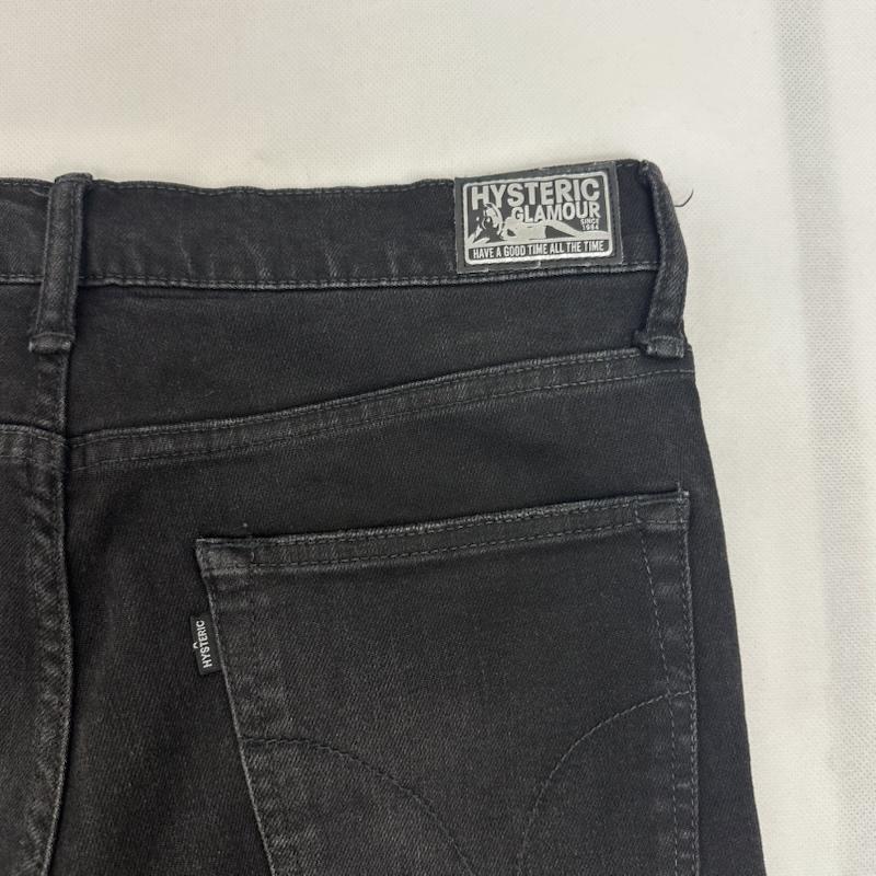 ヒステリックグラマー HYSTERIC GLAMOUR パンツ デニム、ジーンズ KPR加工 ISKO リメイク スリム ダメージ デニム パンツ 02193AP12 30インチ 黒 / ブラック / black メンズ USED 古着 中古 50158650