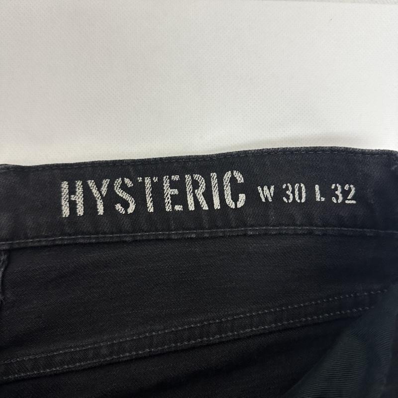 ヒステリックグラマー HYSTERIC GLAMOUR パンツ デニム、ジーンズ KPR加工 ISKO リメイク スリム ダメージ デニム パンツ 02193AP12 30インチ 黒 / ブラック / black メンズ USED 古着 中古 50158650
