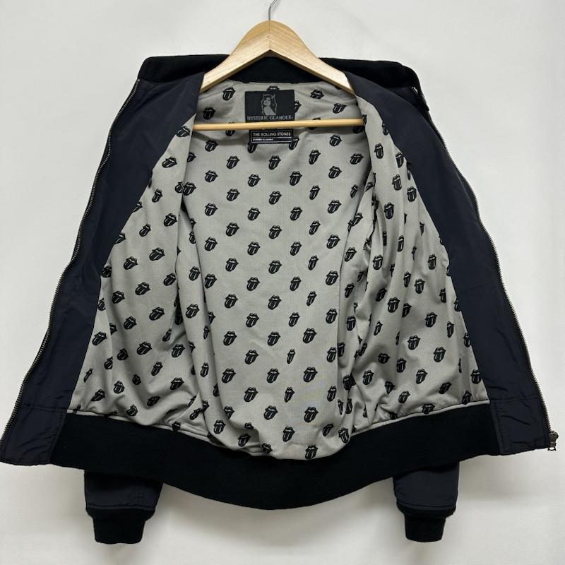 ヒステリックグラマー HYSTERIC GLAMOUR ジャケット、上着 ジャンパー、ブルゾン The Rolling Stones ナイロン ジャケット 0222AB01 S 黒 / ブラック / black メンズ USED 古着 中古 50158652