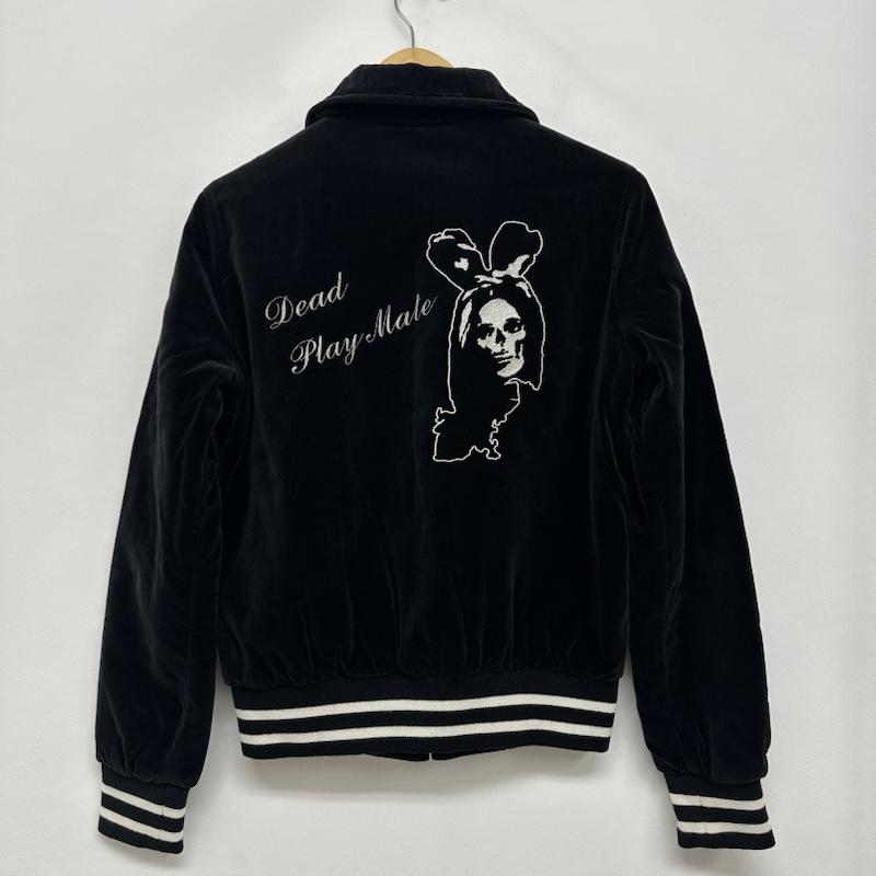 ヒステリックグラマー HYSTERIC GLAMOUR ジャケット、上着 ジャンパー、ブルゾン ベロア 刺繍 ジップ ジャケット 2AB-5260 FREE 黒 / ブラック / black メンズ USED 古着 中古 50158653