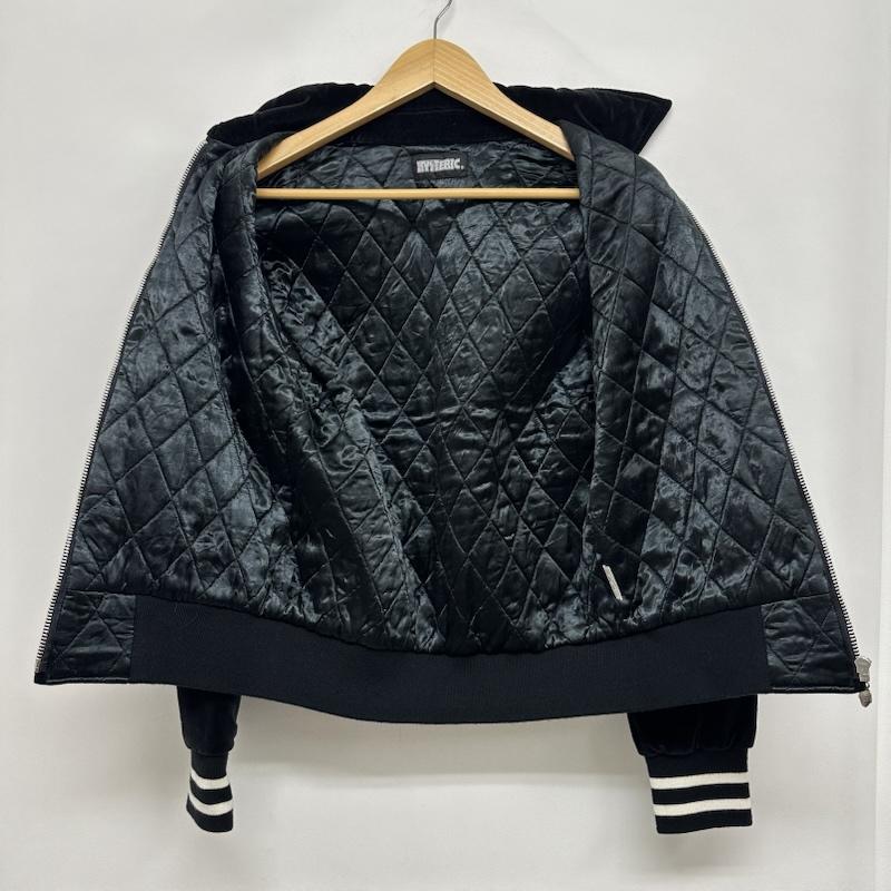 ヒステリックグラマー HYSTERIC GLAMOUR ジャケット、上着 ジャンパー、ブルゾン ベロア 刺繍 ジップ ジャケット 2AB-5260 FREE 黒 / ブラック / black メンズ USED 古着 中古 50158653