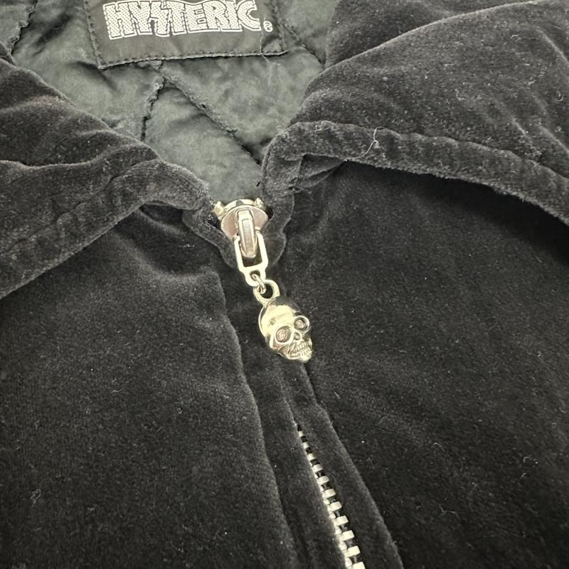 ヒステリックグラマー HYSTERIC GLAMOUR ジャケット、上着 ジャンパー、ブルゾン ベロア 刺繍 ジップ ジャケット 2AB-5260 FREE 黒 / ブラック / black メンズ USED 古着 中古 50158653