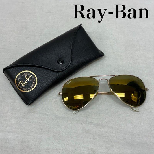 レイバン Ray-Ban めがね・サングラス サングラス RB3025 アビエーター ラージ メタル ティアドロップ サングラス 58-14 - メンズ USED 古着 中古 50158655