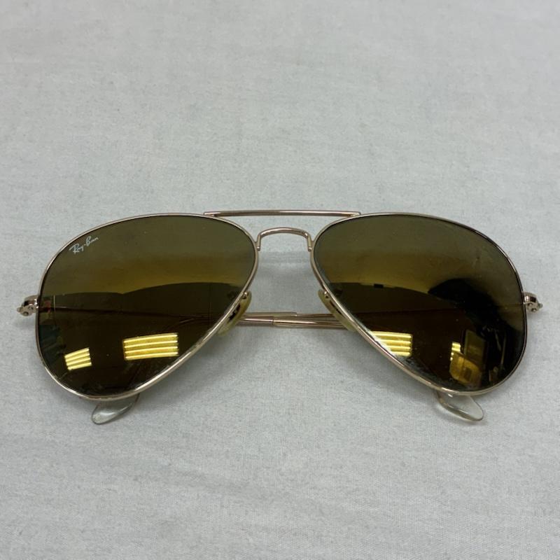 レイバン Ray-Ban めがね・サングラス サングラス RB3025 アビエーター ラージ メタル ティアドロップ サングラス 58-14 - メンズ USED 古着 中古 50158655