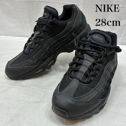 ナイキ NIKE スニーカー スニーカー AIR MAX 95 ESSENTIAL エアマックス エッセンシャル ブラック ローカット スニーカー CI3705-001 28.0cm メンズ USED 古着 中古 50158658