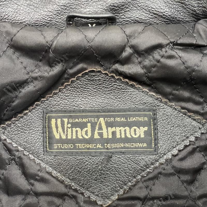 ウインドアーマー WIND ARMOR ジャケット、上着 ライダース レザー シングル ライダースジャケット M 黒 / ブラック / black メンズ USED 古着 中古 50158669