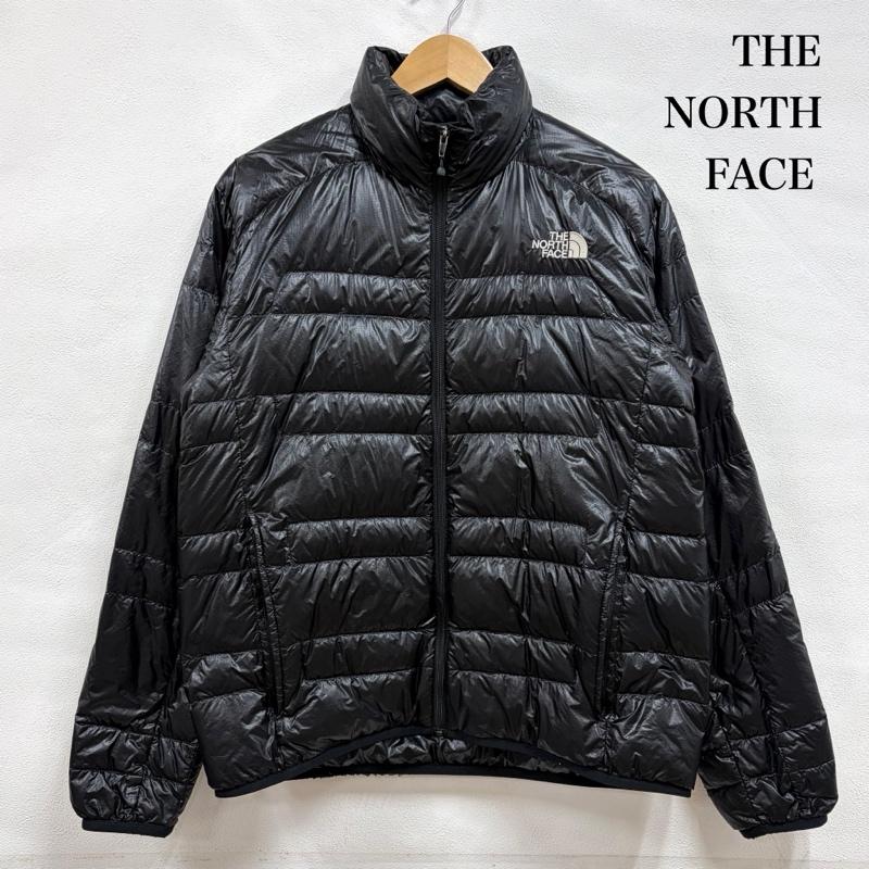 ザノースフェイス THE NORTH FACE ジャケット、上着 ダウンジャケット LIGHT HEAT JACKET ジップ 光沢 ダウン ジャケット nd18174 ライト 軽量 M ロゴ、文字 X 刺繍 黒 / ブラック / black X 白 / ホワイト / white メンズ USED 古着 中古 50158686