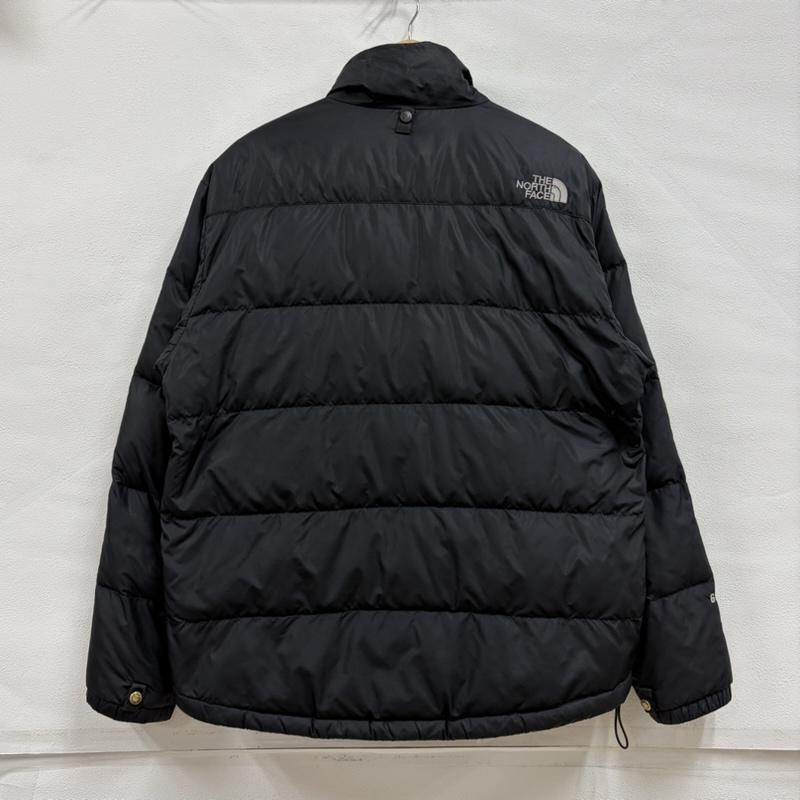 ザノースフェイス THE NORTH FACE ジャケット、上着 ダウンジャケット 600 フィル ナイロン ダウン ジャケット ロゴ 刺繍 フルジップ 95 - プリント X ロゴ、文字 X 刺繍 黒 / ブラック / black X 灰 / グレー / gray メンズ USED 古着 中古 50158688