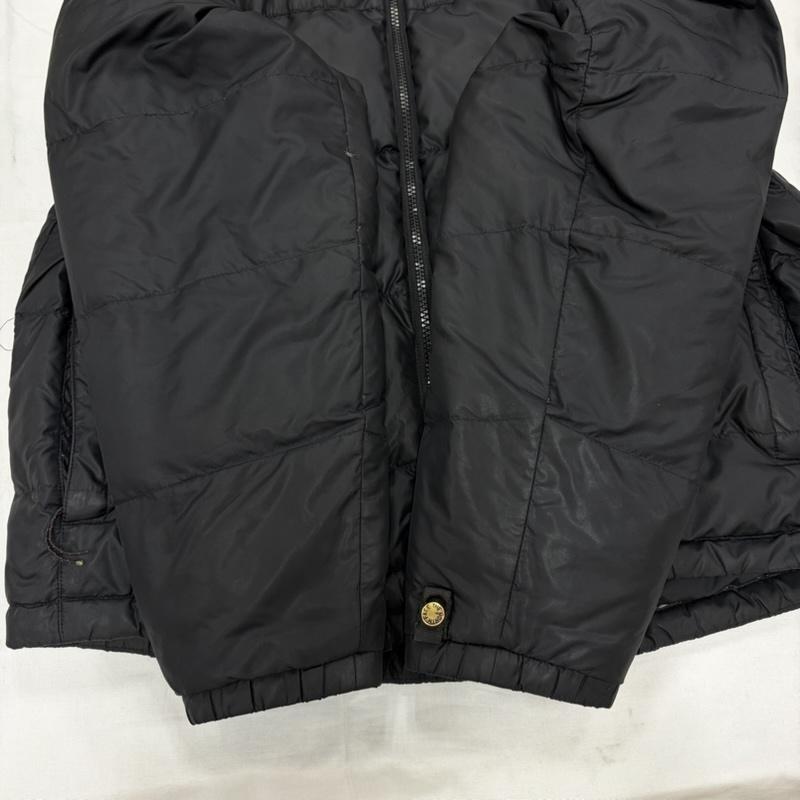 ザノースフェイス THE NORTH FACE ジャケット、上着 ダウンジャケット 600 フィル ナイロン ダウン ジャケット ロゴ 刺繍 フルジップ 95 - プリント X ロゴ、文字 X 刺繍 黒 / ブラック / black X 灰 / グレー / gray メンズ USED 古着 中古 50158688
