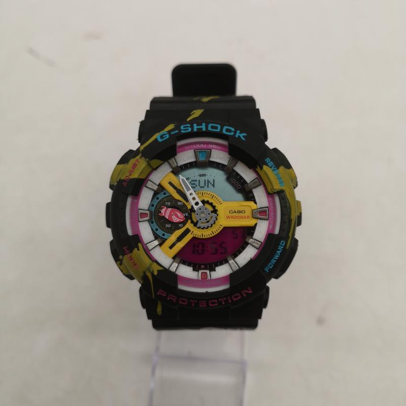 ジーショック G-SHOCK 腕時計 デジタル LEAGUE OF LEGENDS コラボ GA-110LL-1AJR アナデジ 腕時計 - 黒 / ブラック / black メンズ USED 古着 中古 50158689