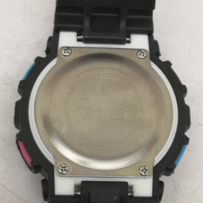 ジーショック G-SHOCK 腕時計 デジタル LEAGUE OF LEGENDS コラボ GA-110LL-1AJR アナデジ 腕時計 - 黒 / ブラック / black メンズ USED 古着 中古 50158689