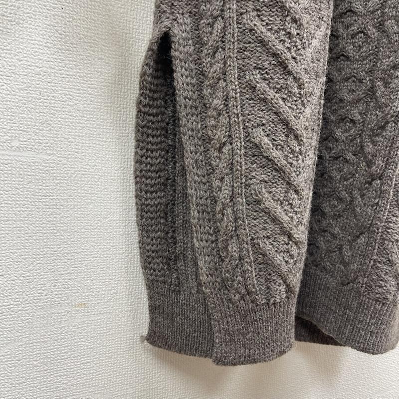 ケリーウーレンミルズ Kerrywoollenmills ニット、セーター 長袖 英国製 ウール ロング丈 セーター ニット ワンピース 34 茶 / ブラウン / brown レディース USED 古着 中古 50158712