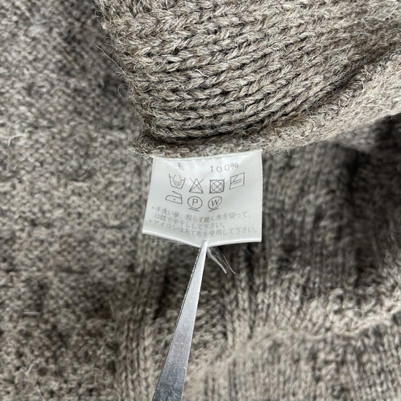 ケリーウーレンミルズ Kerrywoollenmills ニット、セーター 長袖 英国製 ウール ロング丈 セーター ニット ワンピース 34 茶 / ブラウン / brown レディース USED 古着 中古 50158712