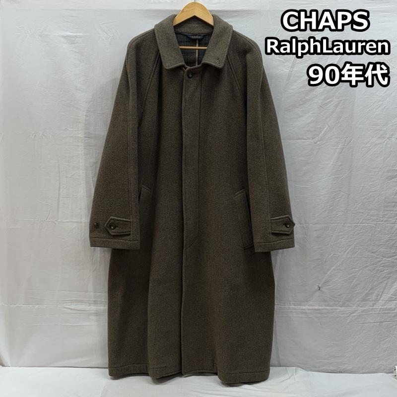 チャップスラルフローレン CHAPSRALPHLAUREN コート コート一般 90年代 ビンテージ ウール ステンカラー ロング コート 90s VINTAGE - メンズ USED 古着 中古 50158720