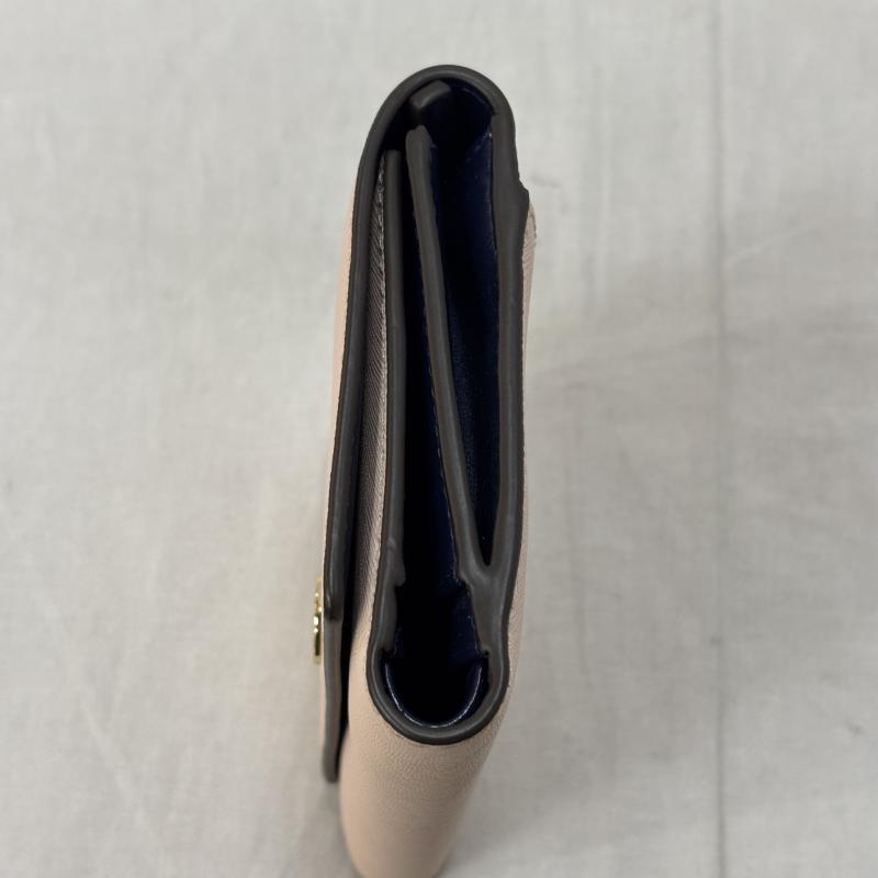 トリーバーチ TORY BURCH 財布 コンパクト財布 ROBINSON 3つ折り財布 レザー PNK 46408-688 レディース USED 古着 中古 50158725