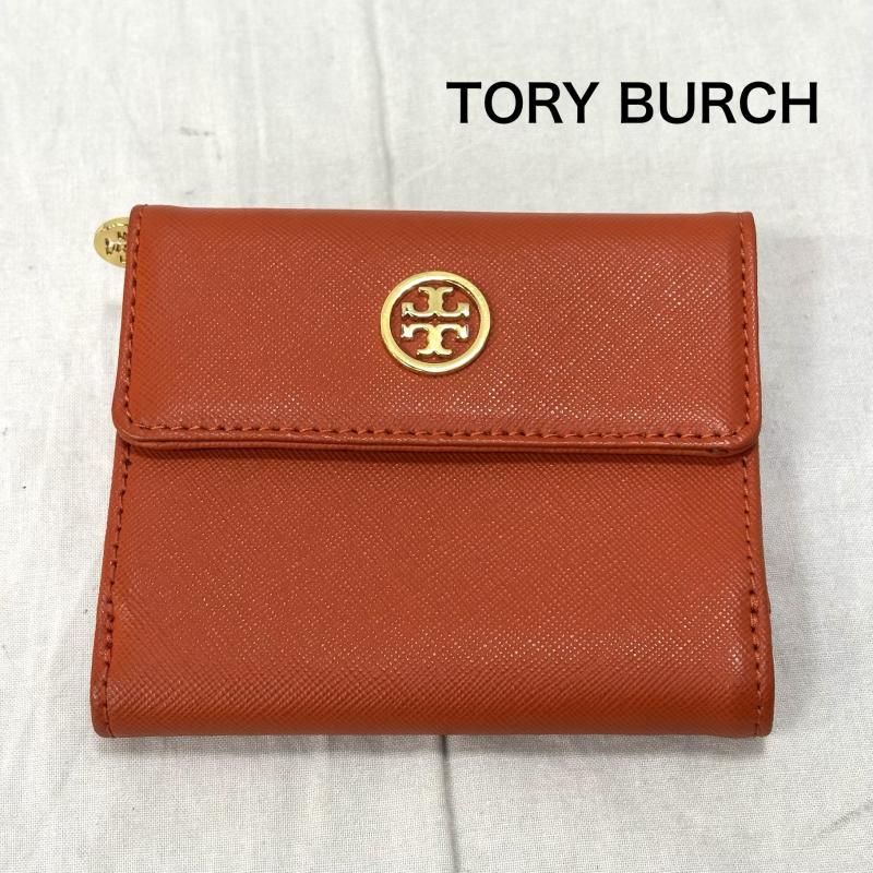トリーバーチ TORY BURCH 財布 コンパクト財布 二つ折り財布 パスケース付き 小銭入れ カードホルダー レディース USED 古着 中古 50158726