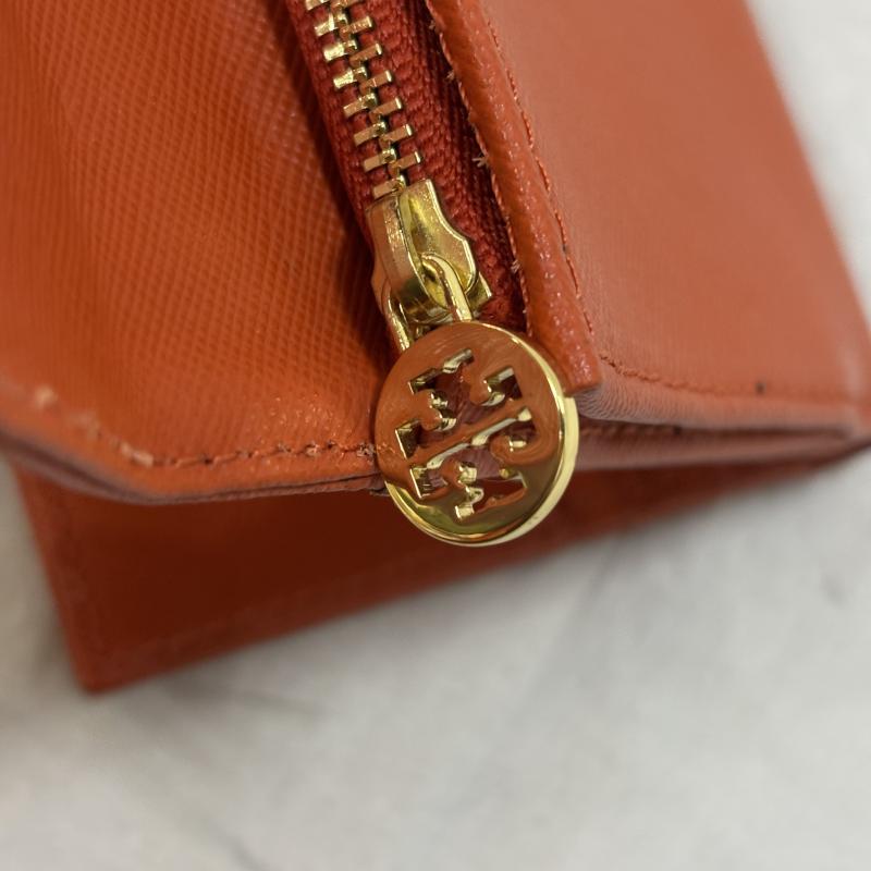 トリーバーチ TORY BURCH 財布 コンパクト財布 二つ折り財布 パスケース付き 小銭入れ カードホルダー レディース USED 古着 中古 50158726
