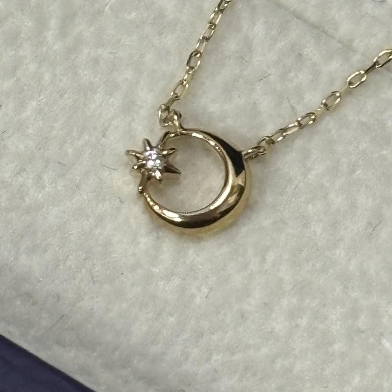 ヴァンドーム青山 VENDOME AOYAMA アクセサリー ネックレス、ペンダント ダイヤモンドネックレス K10 ゴールド レディース USED 古着 中古 50158728