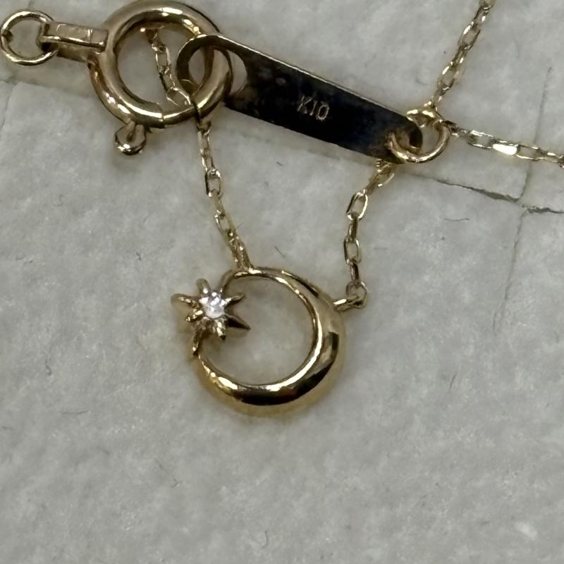 ヴァンドーム青山 VENDOME AOYAMA アクセサリー ネックレス、ペンダント ダイヤモンドネックレス K10 ゴールド レディース USED 古着 中古 50158728