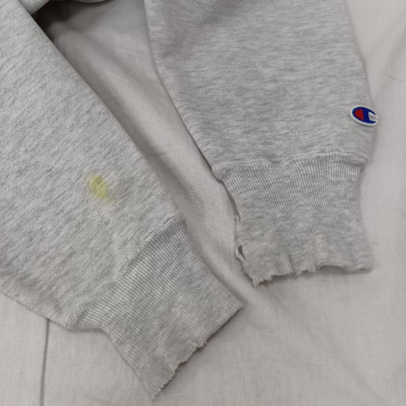 チャンピオン Champion トレーナー 長袖 90s 00s PREMIUM REVERSE WEAVE JHS CHEERLEADING チームスウェット 霜降りグレー - ロゴ、文字 灰 / グレー / gray メンズ USED 古着 中古 50158736