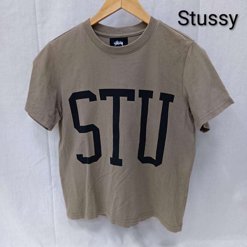 ステューシー STUSSY Tシャツ 半袖 ビッグロゴプリントTシャツ beige S S ロゴ、文字 ベージュ / ベージュ / beige メンズ USED 古着 中古 50158737