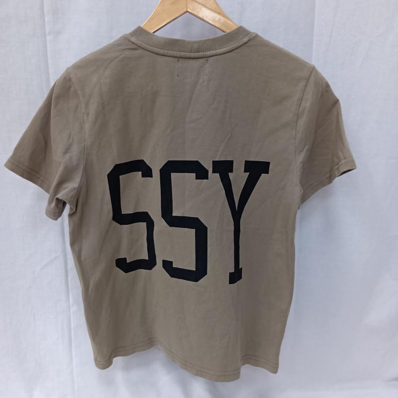ステューシー STUSSY Tシャツ 半袖 ビッグロゴプリントTシャツ beige S S ロゴ、文字 ベージュ / ベージュ / beige メンズ USED 古着 中古 50158737