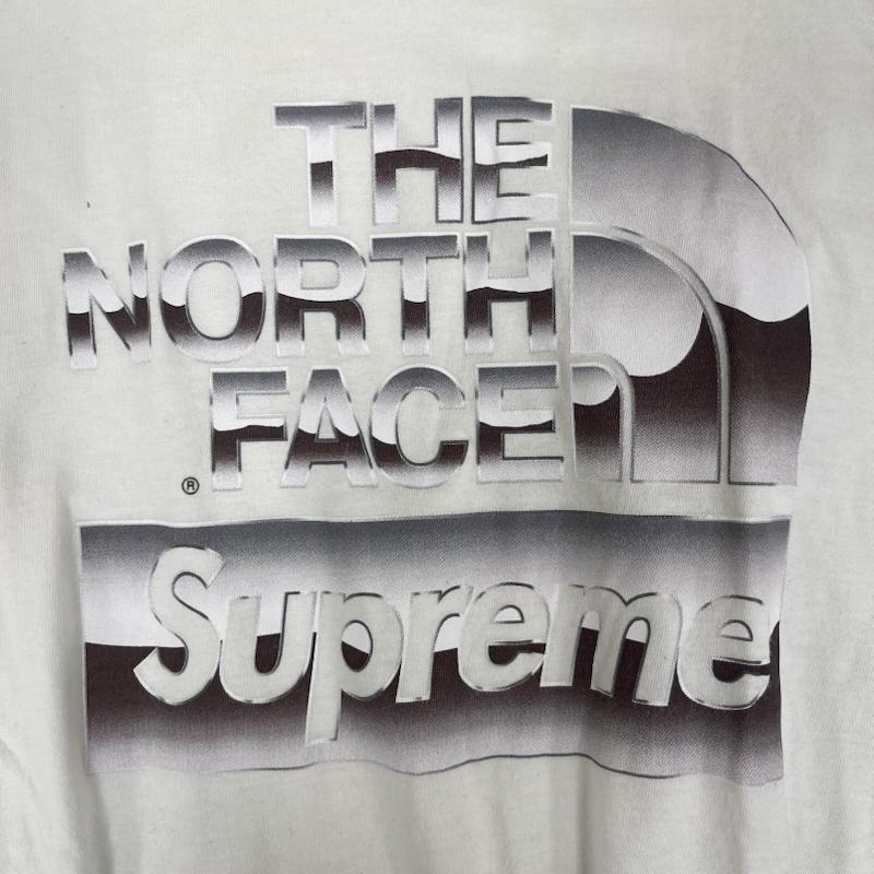 シュプリーム Supreme Tシャツ 半袖 THE NORTH FACE 18SS Metallic Logo T-Shirt グラフィック プリント M 白 / ホワイト / white メンズ USED 古着 中古 50158763