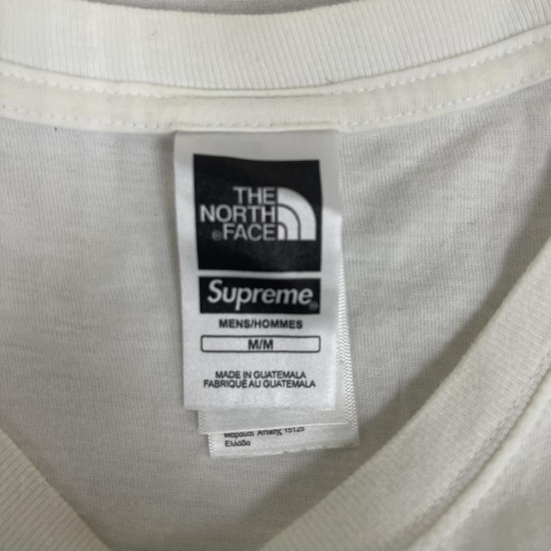 シュプリーム Supreme Tシャツ 半袖 THE NORTH FACE 18SS Metallic Logo T-Shirt グラフィック プリント M 白 / ホワイト / white メンズ USED 古着 中古 50158763