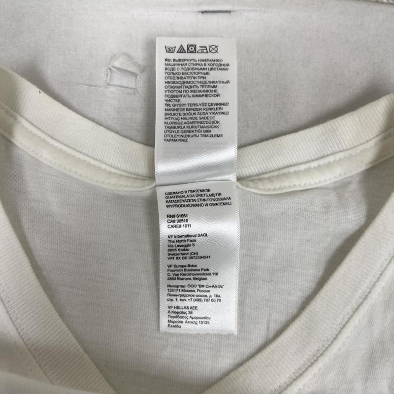 シュプリーム Supreme Tシャツ 半袖 THE NORTH FACE 18SS Metallic Logo T-Shirt グラフィック プリント M 白 / ホワイト / white メンズ USED 古着 中古 50158763