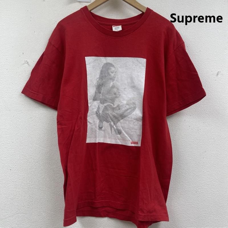 シュプリーム Supreme Tシャツ 半袖 17ss Digi Tee アスキーアートドット状 グラフィック プリント L 赤 / レッド / red メンズ USED 古着 中古 50158774