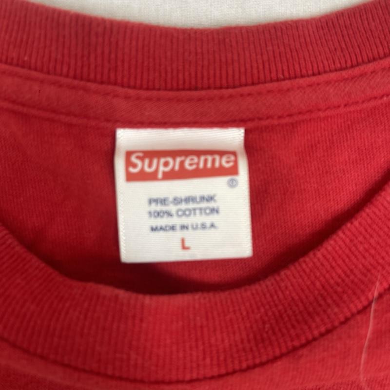 シュプリーム Supreme Tシャツ 半袖 17ss Digi Tee アスキーアートドット状 グラフィック プリント L 赤 / レッド / red メンズ USED 古着 中古 50158774