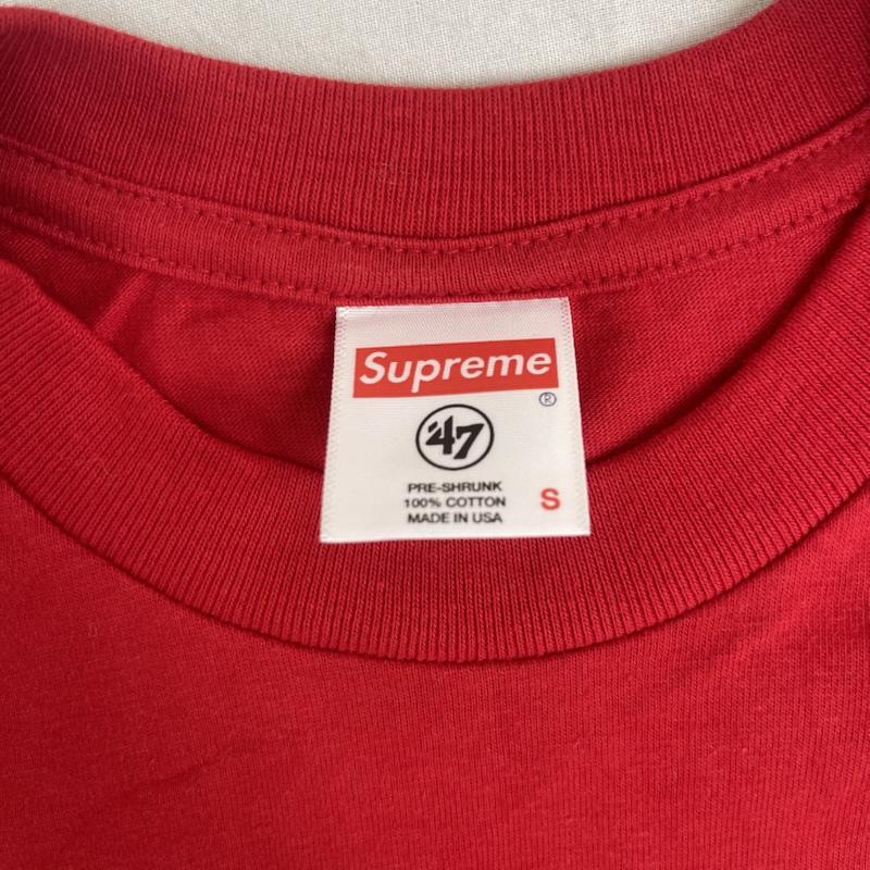 シュプリーム Supreme Tシャツ 半袖 19ss 47 コラボ NFL Raiders 47 Pocket Tee S 赤 / レッド / red メンズ USED 古着 中古 50158776