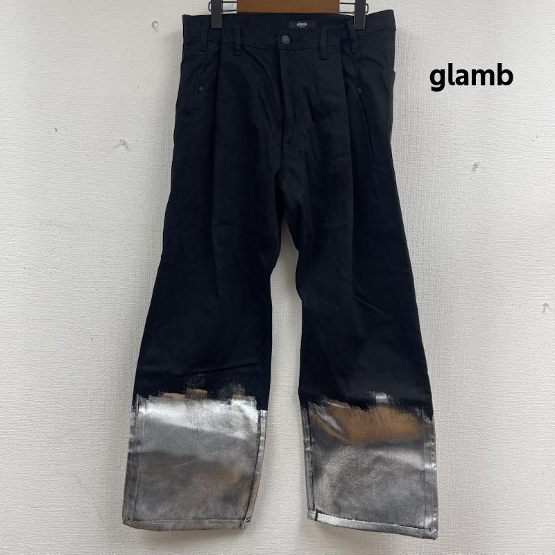 グラム glamb パンツ デニム、ジーンズ Silver Coat Wide Denim リジット パンツ gb0424/p12 M 黒 / ブラック / black メンズ USED 古着 中古 50158799