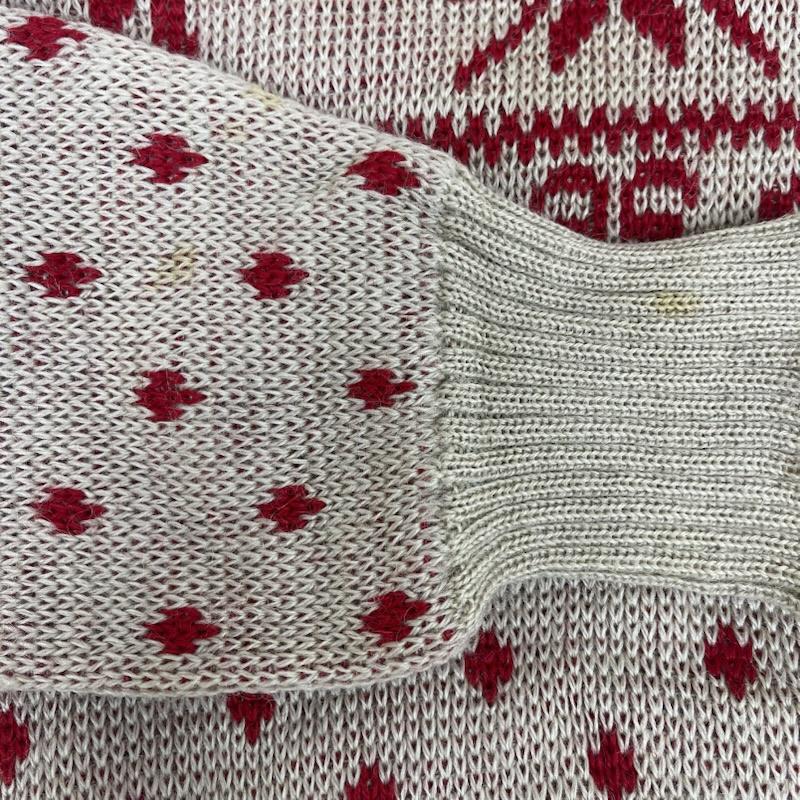 ジャンセン Jantzen ニット、セーター 長袖 40s 50s USA製 ヴィンテージ ノルディック ニット セーター 38 茶 / ブラウン / brown レディース USED 古着 中古 50158804