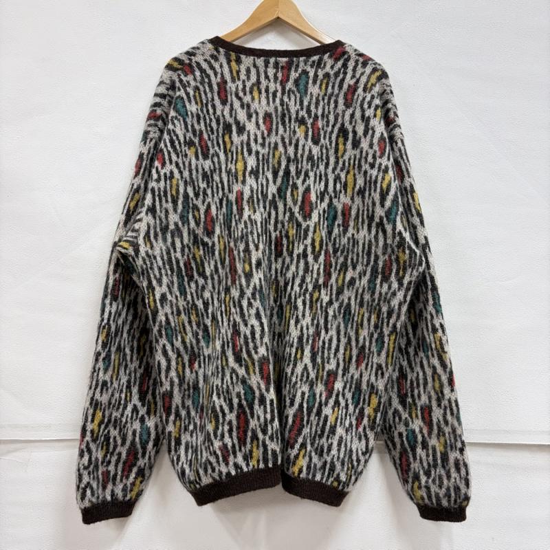 古着 USED カーディガン 長袖 EXODUS エクソダス WACKO MARIA レオパード ヒョウ柄 カーディガン モヘア XL ヒョウ柄・レオパード柄 茶 / ブラウン / brown X マルチカラー / マルチカラー / multicolor メンズ USED 古着 中古 50158805
