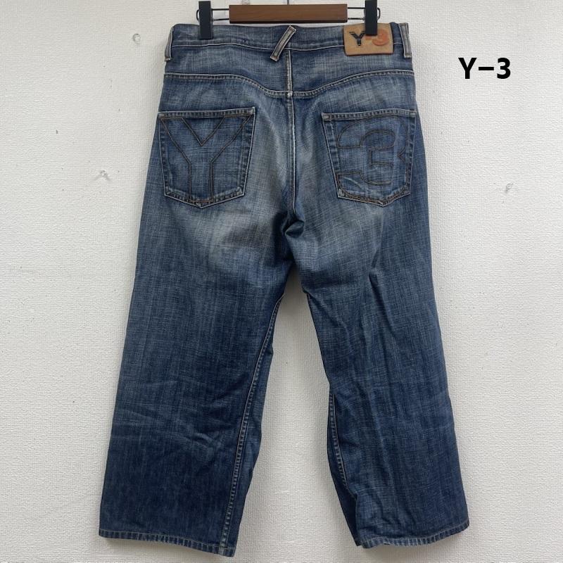 ワイスリー Y-3 パンツ デニム、ジーンズ イタリア製 刺繍 ロゴ パッチ デニム パンツ 32インチ インディゴ / インディゴ / Indigo メンズ USED 古着 中古 50158808