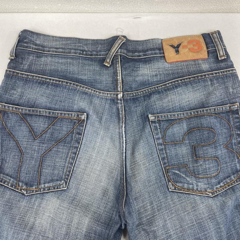 ワイスリー Y-3 パンツ デニム、ジーンズ イタリア製 刺繍 ロゴ パッチ デニム パンツ 32インチ インディゴ / インディゴ / Indigo メンズ USED 古着 中古 50158808