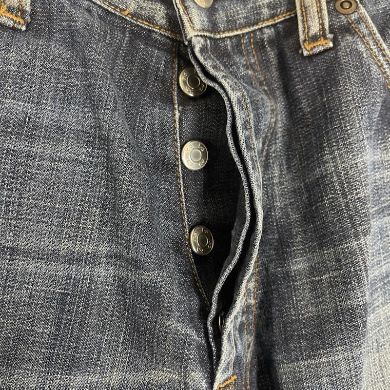ワイスリー Y-3 パンツ デニム、ジーンズ イタリア製 刺繍 ロゴ パッチ デニム パンツ 32インチ インディゴ / インディゴ / Indigo メンズ USED 古着 中古 50158808