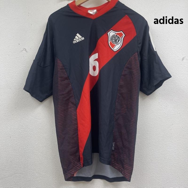 アディダス adidas Tシャツ 半袖 リバープレート 2002-2003 アウェイ シャツ 背番号 ６ 黒 / ブラック / black メンズ USED 古着 中古 50158809