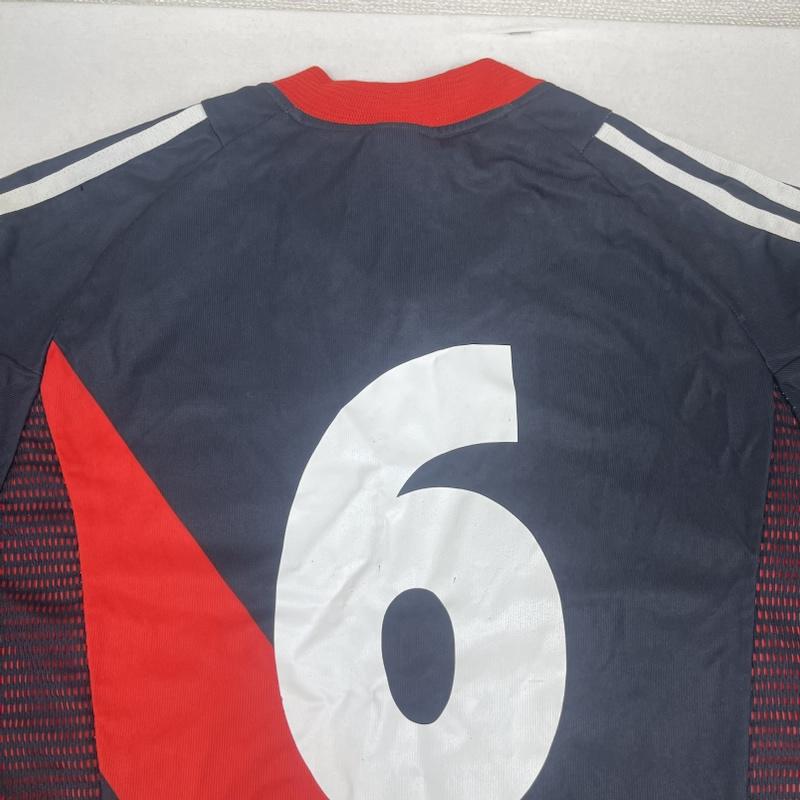 アディダス adidas Tシャツ 半袖 リバープレート 2002-2003 アウェイ シャツ 背番号 ６ 黒 / ブラック / black メンズ USED 古着 中古 50158809