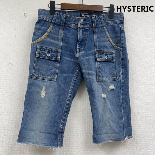 ヒステリック HYSTERIC パンツ ショートパンツ カットオフ サークル ワッペン 刺繍 デニム ハーフ パンツ 2ap-3230 FREE インディゴ / インディゴ / Indigo レディース USED 古着 中古 50158811