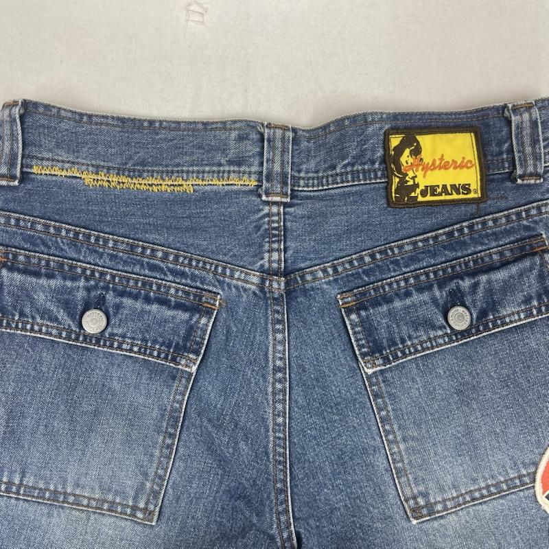 ヒステリック HYSTERIC パンツ ショートパンツ カットオフ サークル ワッペン 刺繍 デニム ハーフ パンツ 2ap-3230 FREE インディゴ / インディゴ / Indigo レディース USED 古着 中古 50158811