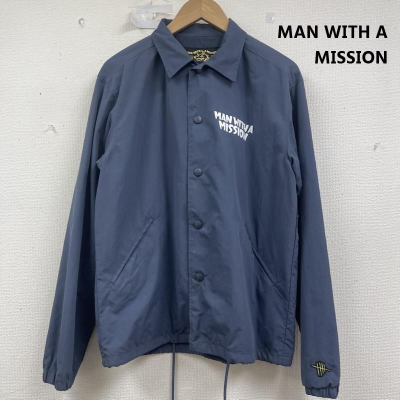 古着 USED ジャケット、上着 ジャンパー、ブルゾン MAN WITH A MISSION 両面 プリント ナイロン ジャケット 青 / ブルー / blue メンズ USED 古着 中古 50158813
