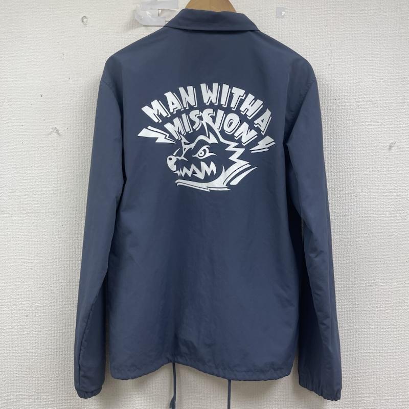 古着 USED ジャケット、上着 ジャンパー、ブルゾン MAN WITH A MISSION 両面 プリント ナイロン ジャケット 青 / ブルー / blue メンズ USED 古着 中古 50158813