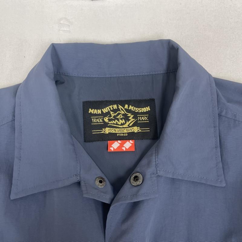 古着 USED ジャケット、上着 ジャンパー、ブルゾン MAN WITH A MISSION 両面 プリント ナイロン ジャケット 青 / ブルー / blue メンズ USED 古着 中古 50158813