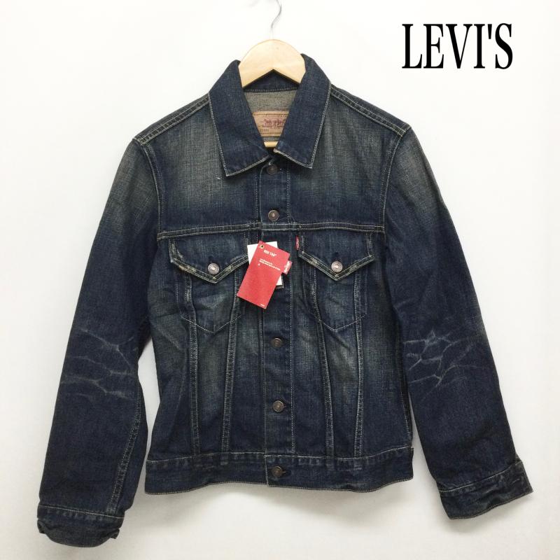 リーバイス Levi s ジャケット、上着 ジャケット、ブレザー LEVISリーバイス 70599-0001 デニムトラッカージャケット S 無地 インディゴ / インディゴ / Indigo メンズ USED 古着 中古 50158819