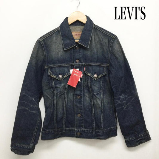 リーバイス Levi s ジャケット、上着 ジャケット、ブレザー LEVISリーバイス 70599-0001 デニムトラッカージャケット S 無地 インディゴ / インディゴ / Indigo メンズ USED 古着 中古 50158819