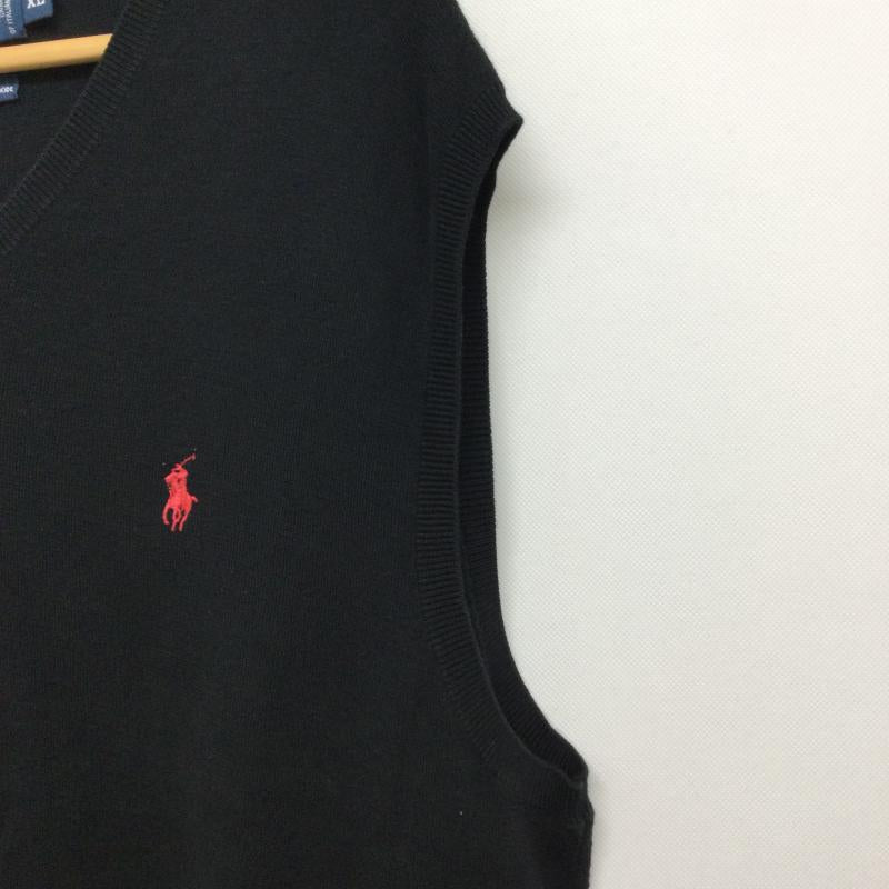 ラルフローレン RALPHLAUREN ベスト ベスト ralph lauren コットン ベスト XL 無地 黒 / ブラック / black メンズ USED 古着 中古 50158825